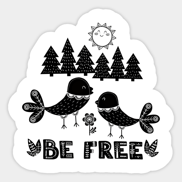 Be Free Sticker by LittleBunnySunshine